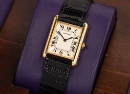 Cartier Tank Louis Cartier 81052 (Unknown (random serial)) - White dial 23 mm Yellow Gold case