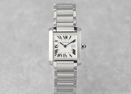 Cartier Tank Française W51011Q3 (Unknown (random serial)) - Silver dial 25 mm Steel case