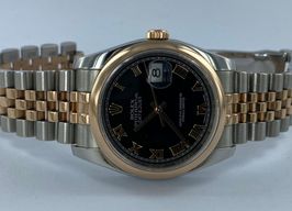 Rolex Datejust 36 116231 (2014) - Zwart wijzerplaat 36mm Goud/Staal