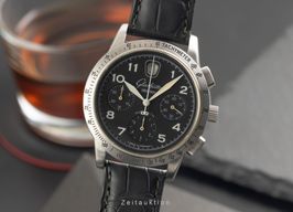 Glashütte Original Senator 39-32-07-07-04 (Onbekend (willekeurig serienummer)) - Zwart wijzerplaat 39mm Staal