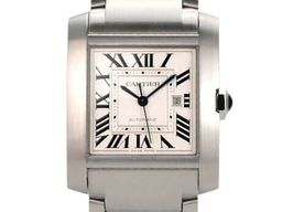 Cartier Tank Française WSTA0067 (2023) - Zilver wijzerplaat 31mm Staal