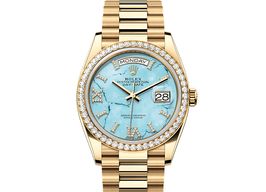 Rolex Day-Date 36 128348RBR (2025) - Blauw wijzerplaat 36mm Geelgoud