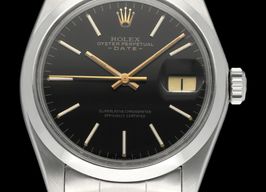 Rolex Oyster Perpetual Date 1500 (1974) - Zwart wijzerplaat 34mm Staal