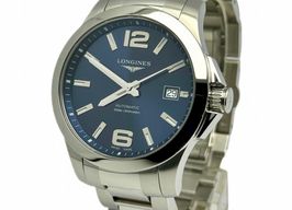 Longines Conquest L3.776.4.99.6 (2023) - Blauw wijzerplaat 39mm Staal