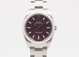 Rolex Oyster Perpetual 34 114200 (2009) - Purple dial 34 mm Steel case