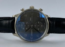 IWC Portuguese Chronograph IW371431 (2009) - Grijs wijzerplaat 41mm Witgoud