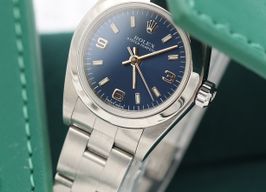 Rolex Oyster Perpetual 76080 (Unknown (random serial)) - Blue dial 24 mm Steel case