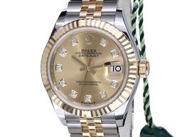 Rolex Lady-Datejust 279173 (2023) - Champagne wijzerplaat 28mm Goud/Staal