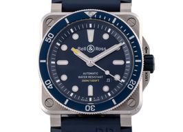 Bell & Ross BR 03-92 Steel BR0392-D-BU-ST/SRB -