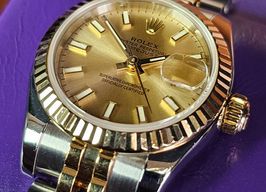 Rolex Lady-Datejust 179173 (2007) - Champagne wijzerplaat 26mm Goud/Staal