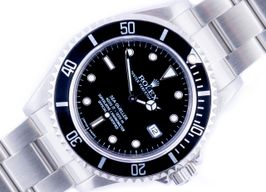 Rolex Sea-Dweller 4000 16600 (2000) - Zwart wijzerplaat 40mm Staal