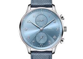 IWC Portuguese Chronograph IW371626 (2025) - Blue dial 41 mm White Gold case