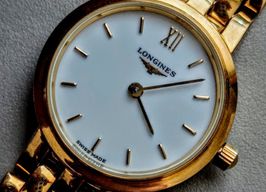 Longines Flagship L4.216.6.22.6 (2024) - Wit wijzerplaat 24mm Geelgoud