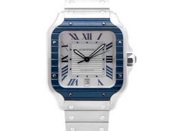 Cartier Santos WSSA0047 (2020) - Grey dial 40 mm Steel case