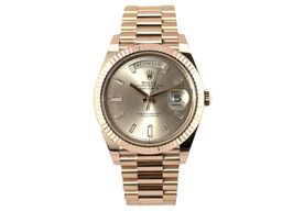 Rolex Day-Date 40 228235 (2023) - Grey dial 40 mm Rose Gold case