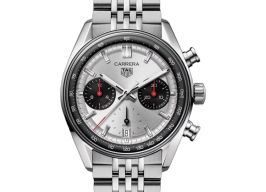 TAG Heuer Carrera CBS2216.BA0048 (2025) - Zilver wijzerplaat 39mm Staal