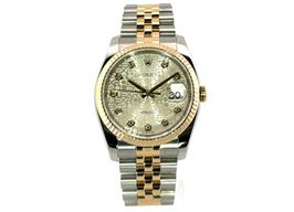 Rolex Datejust 36 116233 (2011) - Zilver wijzerplaat 36mm Goud/Staal