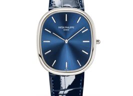 Patek Philippe Golden Ellipse 5738P-001 (2025) - Blue dial 35 mm Platinum case