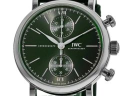 IWC Portofino Chronograph IW391405 (2024) - Groen wijzerplaat 39mm Staal