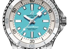 Breitling Superocean A17377211C1A1 (2024) - Turquoise wijzerplaat 36mm Staal