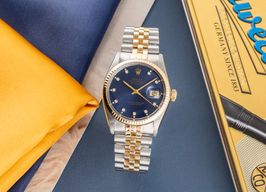 Rolex Datejust 36 16013 (1975) - Blauw wijzerplaat 36mm Goud/Staal