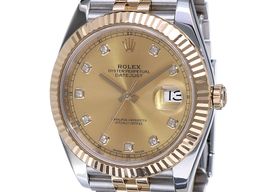 Rolex Datejust 41 126333 (2018) - Champagne dial 41 mm Gold/Steel case