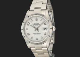 Rolex Oyster Perpetual Date 15210 (2004) - Wit wijzerplaat 34mm Staal