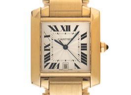 Cartier Tank Française 2302 (2009) - Silver dial 28 mm Steel case