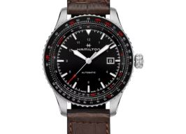 Hamilton Khaki Aviation H76615530 (2025) - Zwart wijzerplaat 42mm Staal