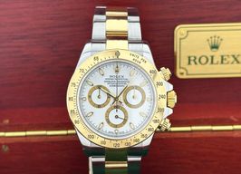 Rolex Daytona 116523 (2007) - Wit wijzerplaat 40mm Goud/Staal