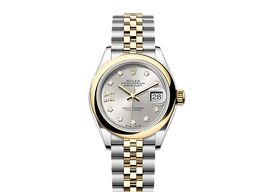Rolex Lady-Datejust 279163 (2025) - Zilver wijzerplaat 28mm Goud/Staal