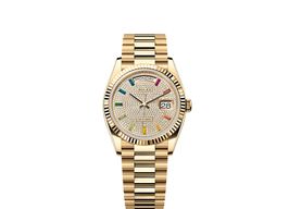 Rolex Day-Date 36 128238 (2025) - Diamant wijzerplaat 36mm Geelgoud