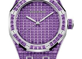 Audemars Piguet Royal Oak Selfwinding 15554BC.AY.1274BC.01 (2025) - Purple dial 37 mm White Gold case