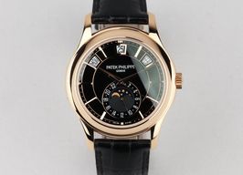 Patek Philippe Annual Calendar 5205R (2016) - Zwart wijzerplaat 41mm Roségoud