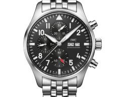 IWC Pilot Chronograph IW378002 (2025) - Black dial 43 mm Steel case