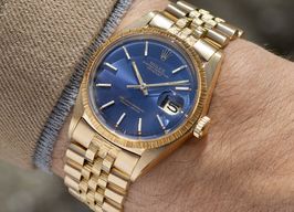 Rolex Datejust 1607 (1972) - Blauw wijzerplaat 36mm Geelgoud