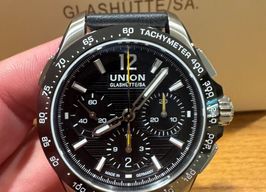 Union Glashütte Belisar Chronograph D014.927.16.057.00 (2024) - Black dial 43 mm Steel case