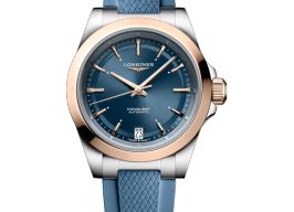 Longines Conquest L3.430.5.92.9 (2026) - Blue dial 34 mm Gold/Steel case