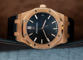 Audemars Piguet Royal Oak Selfwinding 15500OR.OO.D002CR.01 (2021) - Zwart wijzerplaat 41mm Roségoud