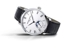 Frederique Constant Manufacture Slimline Moonphase FC-705WR4S6 (2024) - Silver dial 42 mm Steel case