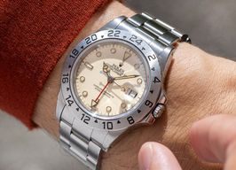 Rolex Explorer II 16550 (1985) - Wit wijzerplaat 40mm Staal