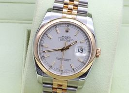 Rolex Datejust 36 116203 (Unknown (random serial)) - Silver dial 36 mm Gold/Steel case