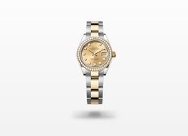Rolex Lady-Datejust 279383RBR (2025) - Champagne dial 28 mm Gold/Steel case