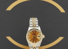 Rolex Lady-Datejust 69173 (1995) - Orange dial 26 mm Gold/Steel case