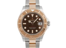 Rolex Yacht-Master 37 268621 (2018) - Brown dial 37 mm Gold/Steel case