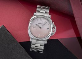 Panerai Luminor Due PAM01319 (Unknown (random serial)) - Pink dial 38 mm Steel case