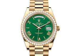 Rolex Day-Date 40 228348RBR-0040 (2024) - Green dial 40 mm Yellow Gold case
