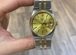 Rolex Datejust Oysterquartz 17013 (1982) - Champagne dial 36 mm Gold/Steel case