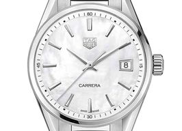 TAG Heuer Carrera Lady WBK1311.BA0652 (2024) - Wit wijzerplaat 36mm Staal