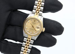 Rolex Lady-Datejust 69173 (Unknown (random serial)) - Champagne dial 26 mm Gold/Steel case